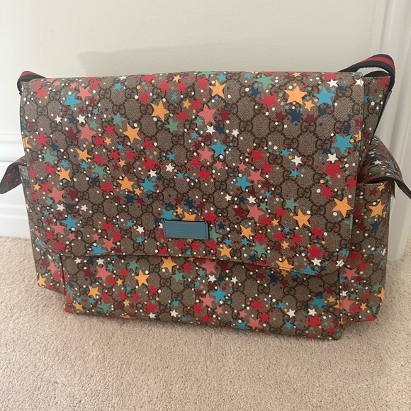 Gucci diaper bag with multi color stars - Picture 4 of 4